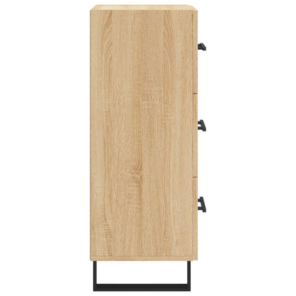 Dressoir 34,5X34X90 Cm Bewerkt Hout Sonoma Eiken