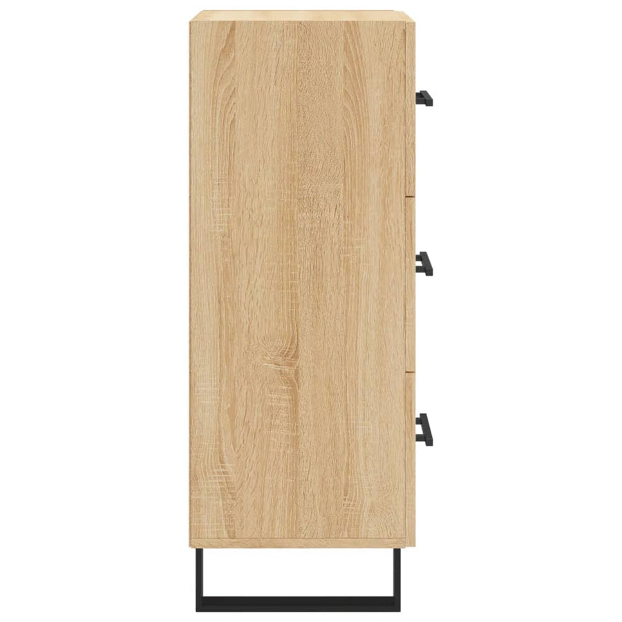 Dressoir 34,5X34X90 Cm Bewerkt Hout Sonoma Eiken