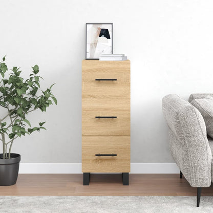 Dressoir 34,5X34X90 Cm Bewerkt Hout Sonoma Eiken