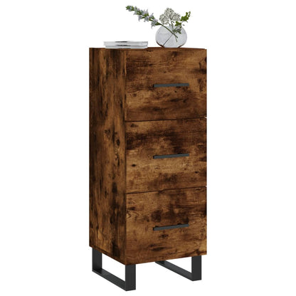 Dressoir 34,5X34X90 Cm Bewerkt Hout Gerookt Eiken