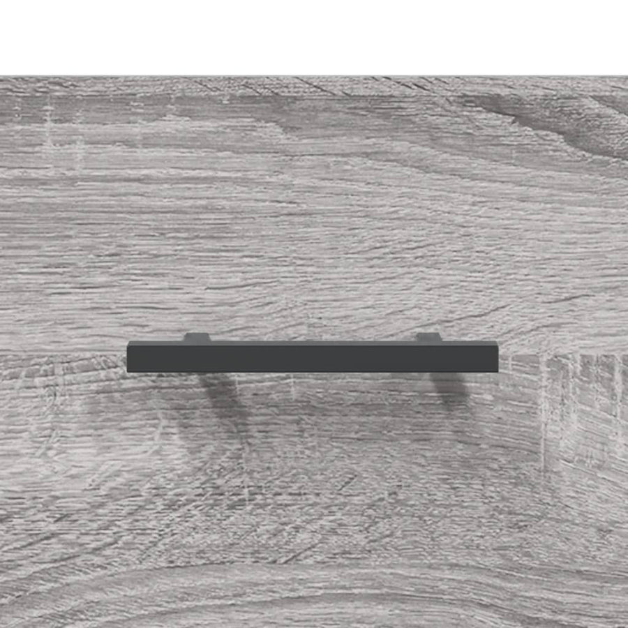 Dressoir 34,5X34X90 Cm Bewerkt Hout Eikenkleurig Grijs sonoma