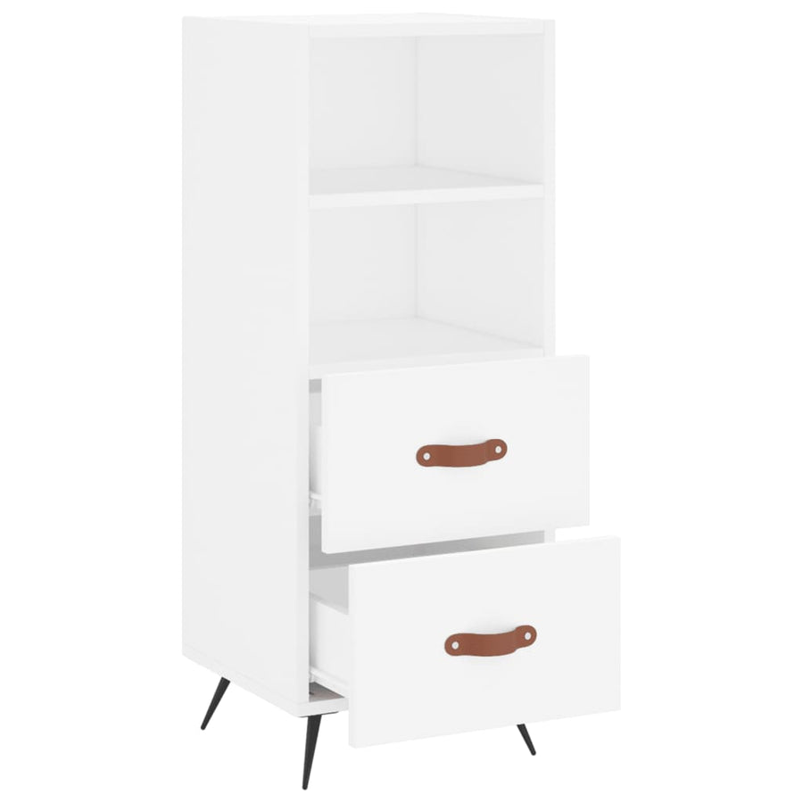Dressoir 34,5X34X90 Cm Bewerkt Hout Wit