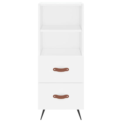 Dressoir 34,5X34X90 Cm Bewerkt Hout Wit