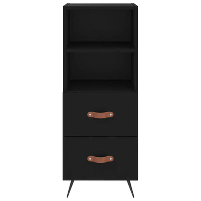 Dressoir 34,5X34X90 Cm Bewerkt Hout Zwart