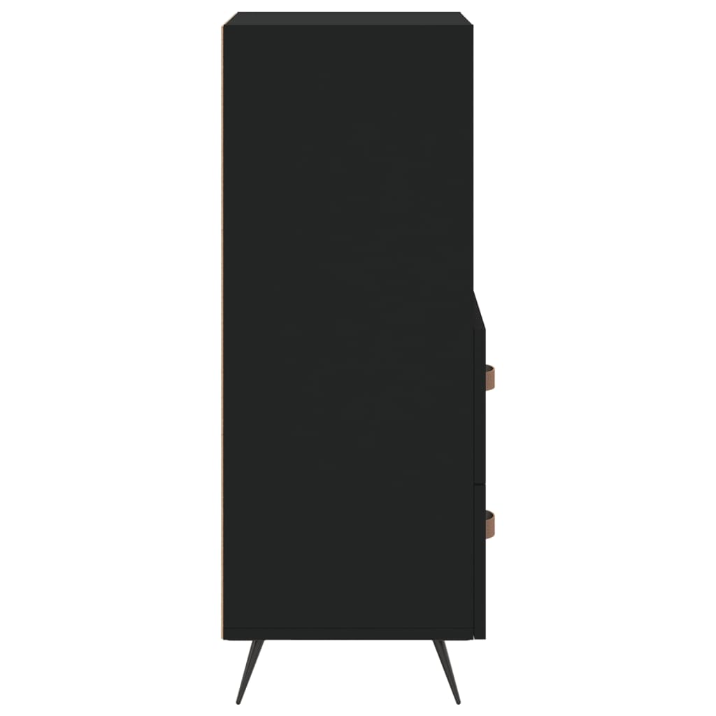 Dressoir 34,5X34X90 Cm Bewerkt Hout Zwart