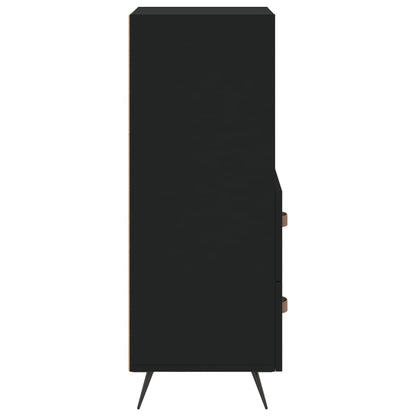 Dressoir 34,5X34X90 Cm Bewerkt Hout Zwart