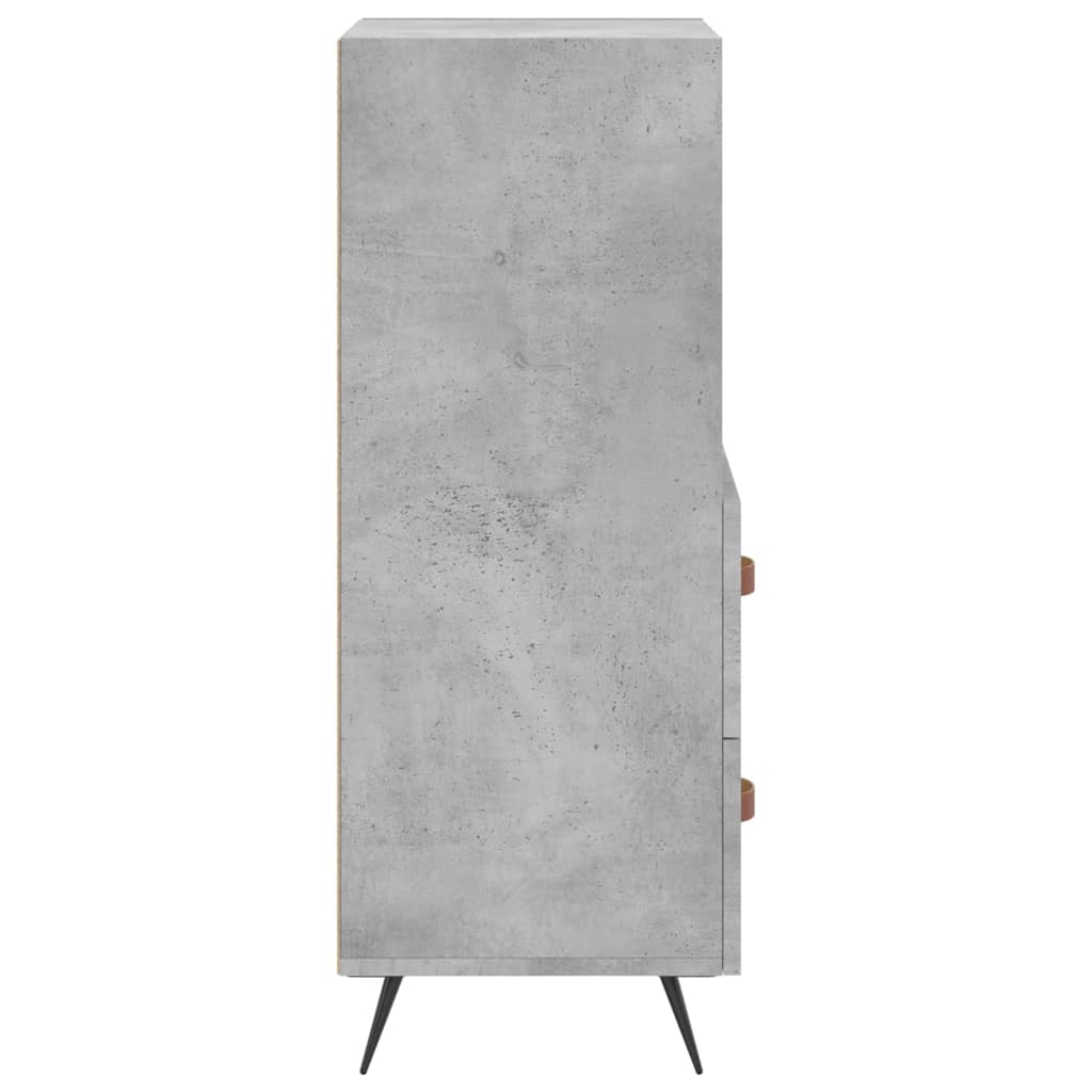 Dressoir 34,5X34X90 Cm Bewerkt Hout Betongrijs