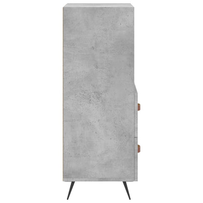 Dressoir 34,5X34X90 Cm Bewerkt Hout Betongrijs