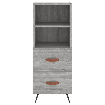 Dressoir 34,5X34X90 Cm Bewerkt Hout Grijs Sonoma Eikenkleurig