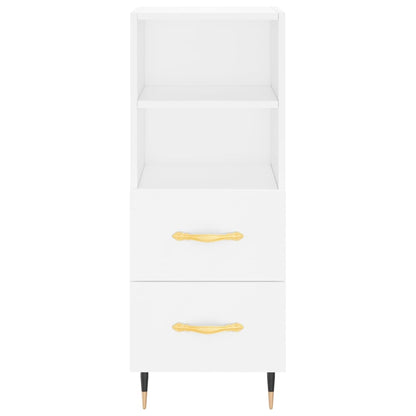 Dressoir 34,5X34X90 Cm Bewerkt Hout Wit