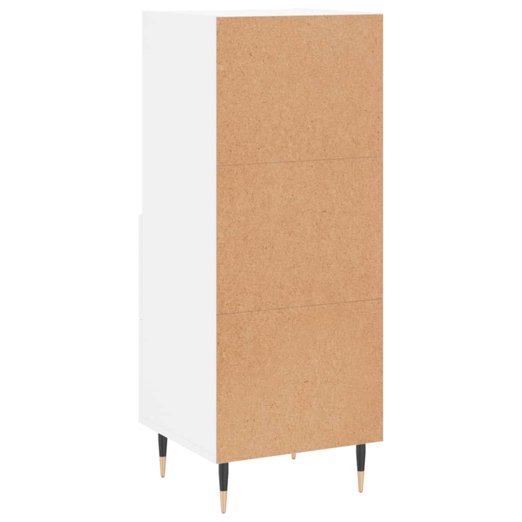 Dressoir 34,5X34X90 Cm Bewerkt Hout Wit