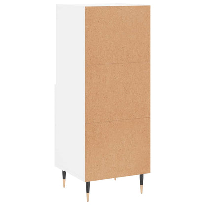 Dressoir 34,5X34X90 Cm Bewerkt Hout Wit