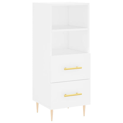 Dressoir 34,5X34X90 Cm Bewerkt Hout Wit