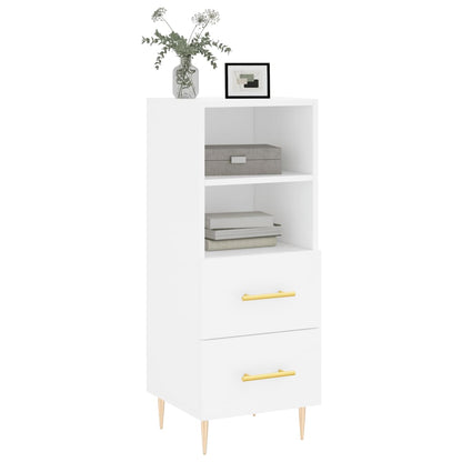 Dressoir 34,5X34X90 Cm Bewerkt Hout Wit