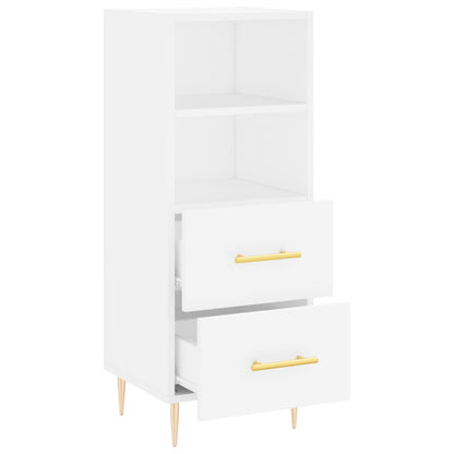 Dressoir 34,5X34X90 Cm Bewerkt Hout Wit