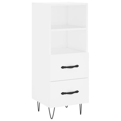 Dressoir 34,5X34X90 Cm Bewerkt Hout Wit