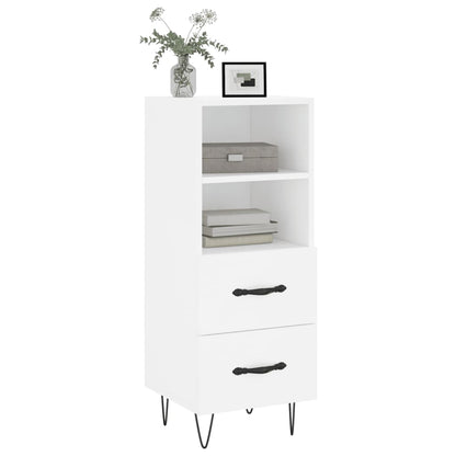 Dressoir 34,5X34X90 Cm Bewerkt Hout Wit