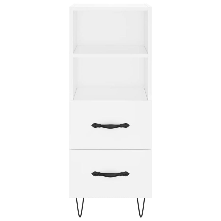 Dressoir 34,5X34X90 Cm Bewerkt Hout Wit
