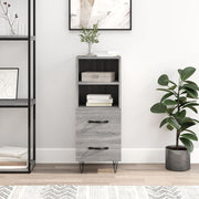 Sideboard 34.5x34x90 cm engineered wood grey Sonoma oak colour