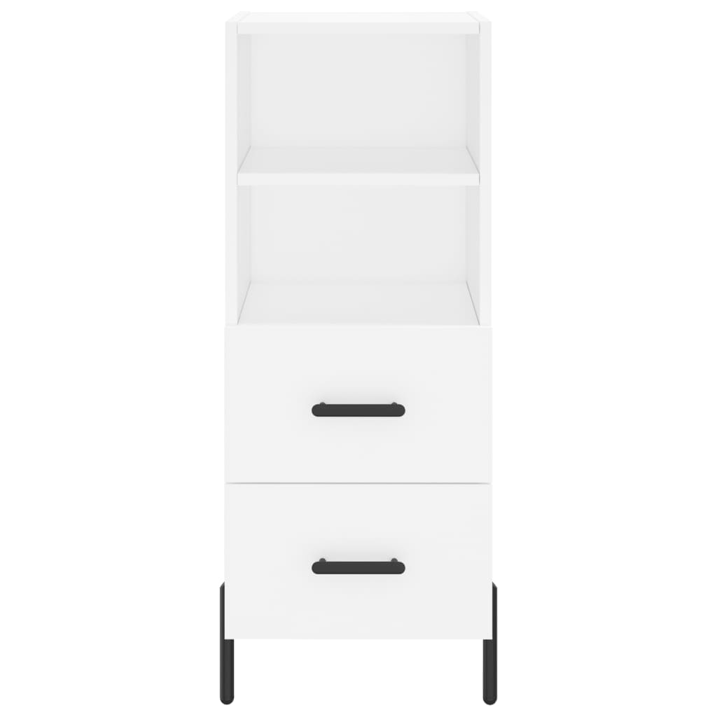 Dressoir 34,5X34X90 Cm Bewerkt Hout Wit