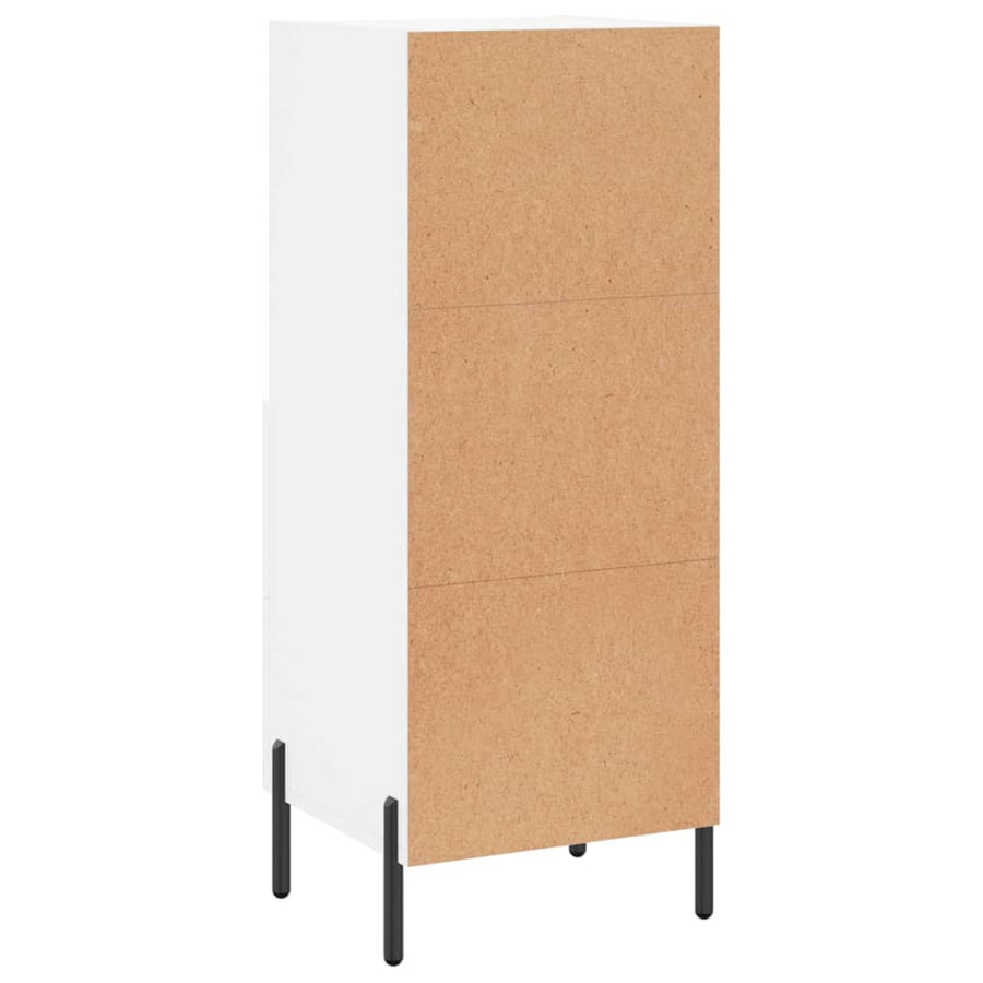 Dressoir 34,5X34X90 Cm Bewerkt Hout Wit