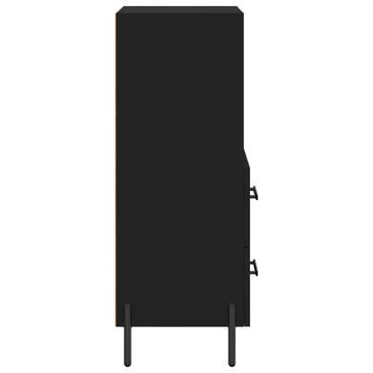 Dressoir 34,5X34X90 Cm Bewerkt Hout Zwart