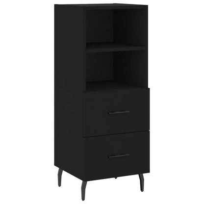 Dressoir 34,5X34X90 Cm Bewerkt Hout Zwart
