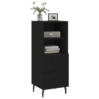 Dressoir 34,5X34X90 Cm Bewerkt Hout Zwart