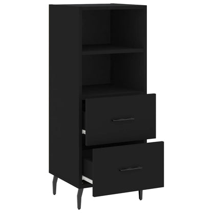 Dressoir 34,5X34X90 Cm Bewerkt Hout Zwart