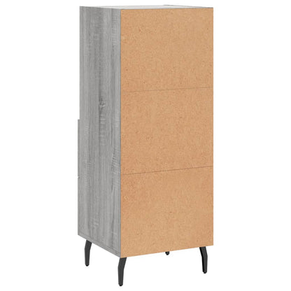 Dressoir 34,5X34X90 Cm Bewerkt Hout Grijs Sonoma Eikenkleurig