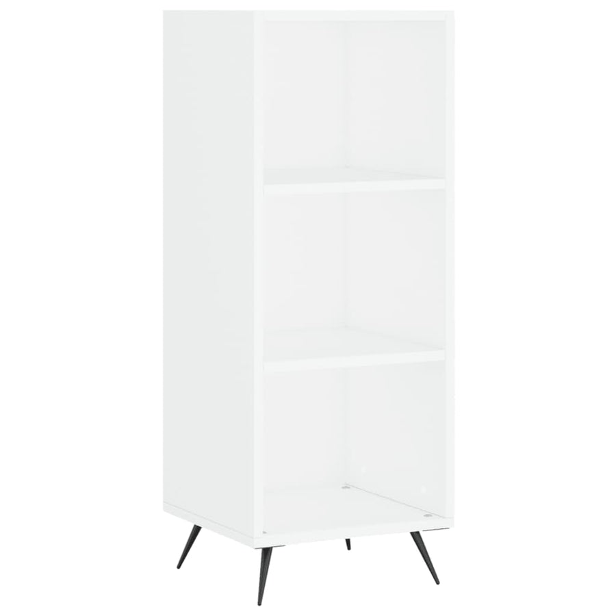 Schappenkast 34,5X32,5X90 Cm Bewerkt Hout Wit