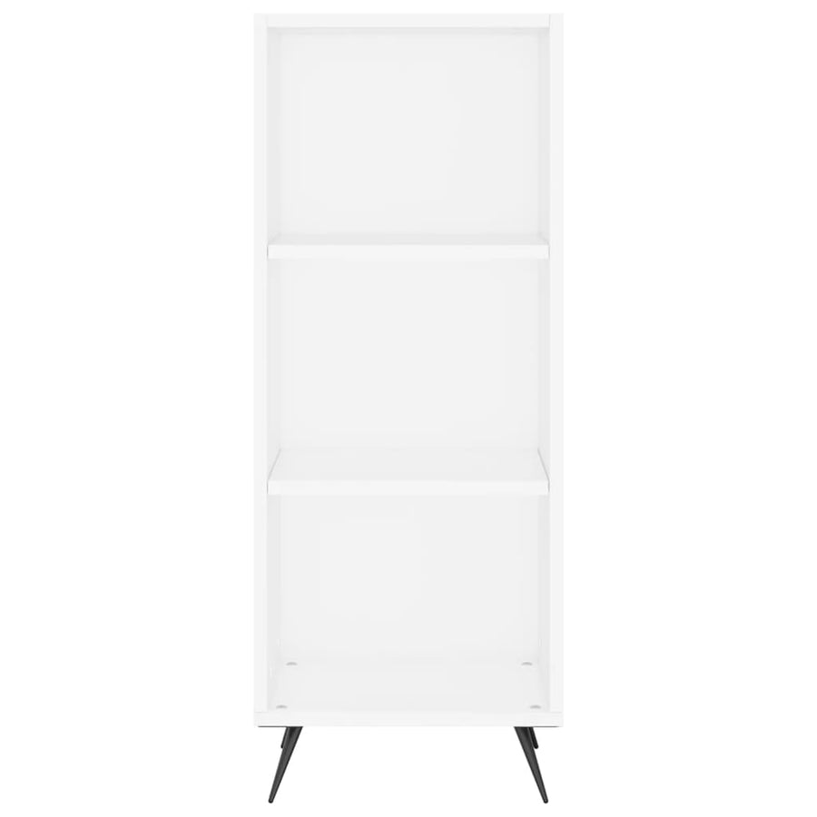 Schappenkast 34,5X32,5X90 Cm Bewerkt Hout Wit