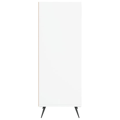 Schappenkast 34,5X32,5X90 Cm Bewerkt Hout Wit