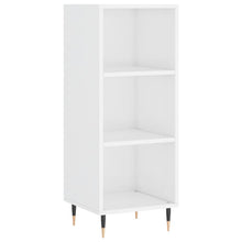 Dressoir 34,5X32,5X90 Cm Bewerkt Hout Hoogglans Wit