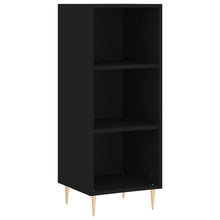 Dressoir 34,5X32,5X90 Cm Bewerkt Hout Zwart