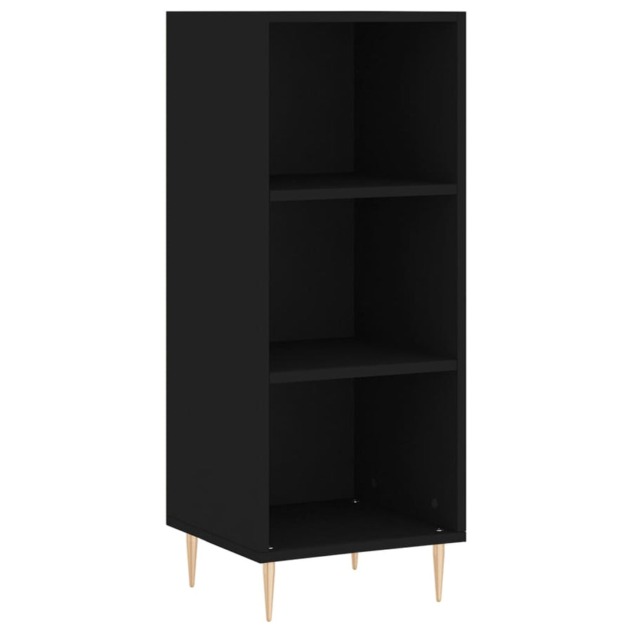 Dressoir 34,5X32,5X90 Cm Bewerkt Hout Zwart