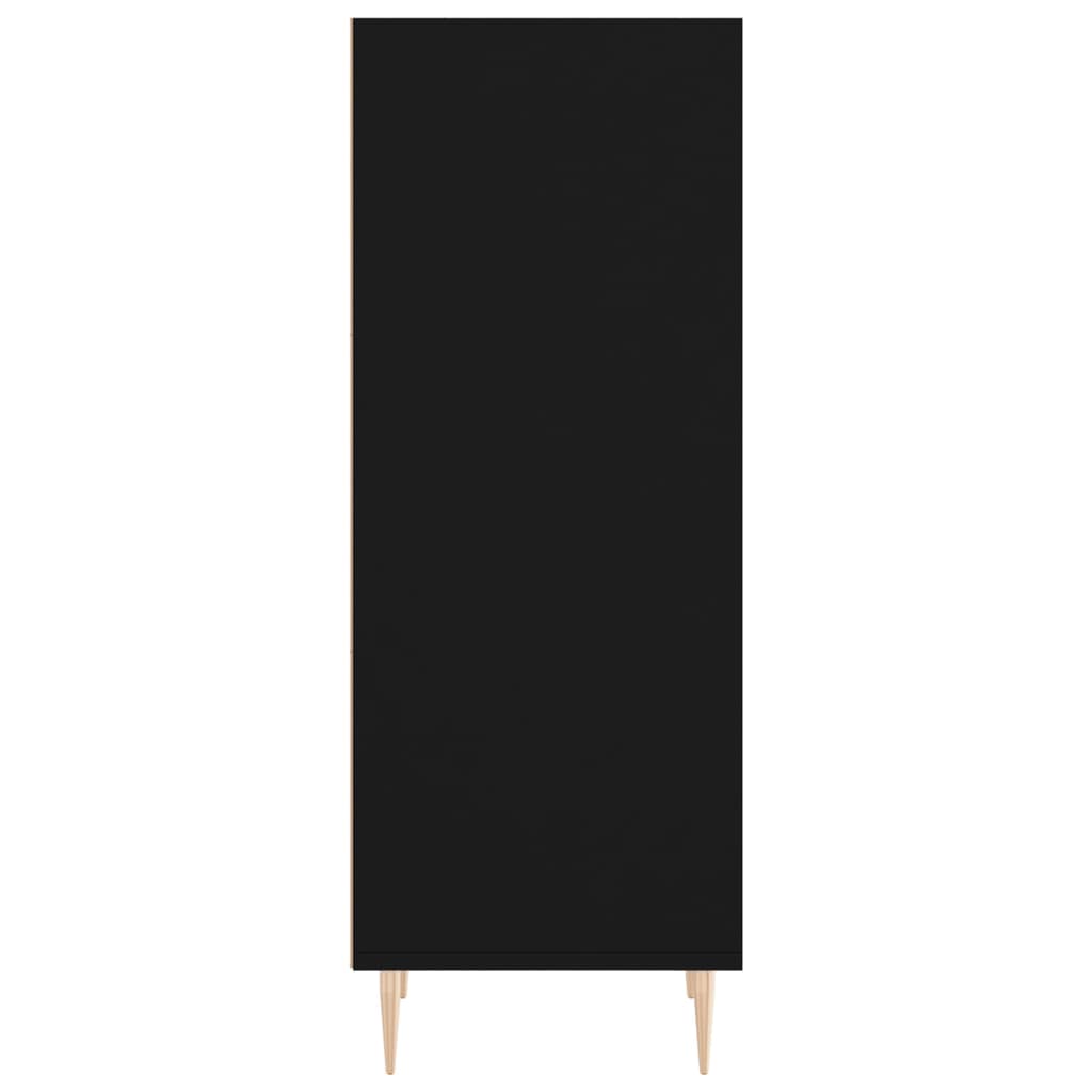 Dressoir 34,5X32,5X90 Cm Bewerkt Hout Zwart