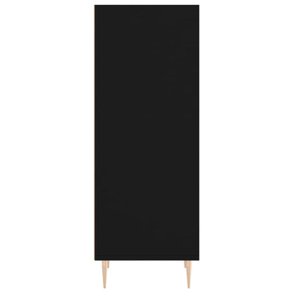 Dressoir 34,5X32,5X90 Cm Bewerkt Hout Zwart