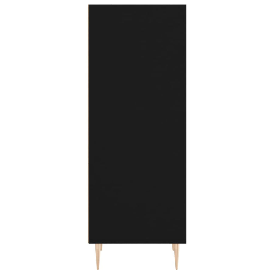 Dressoir 34,5X32,5X90 Cm Bewerkt Hout Zwart
