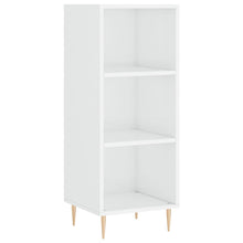 Dressoir 34,5X32,5X90 Cm Bewerkt Hout Hoogglans Wit
