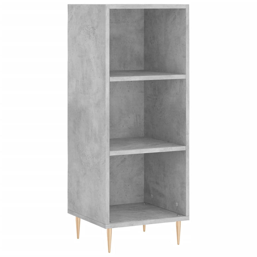 Dressoir 34,5X32,5X90 Cm Bewerkt Hout Betongrijs