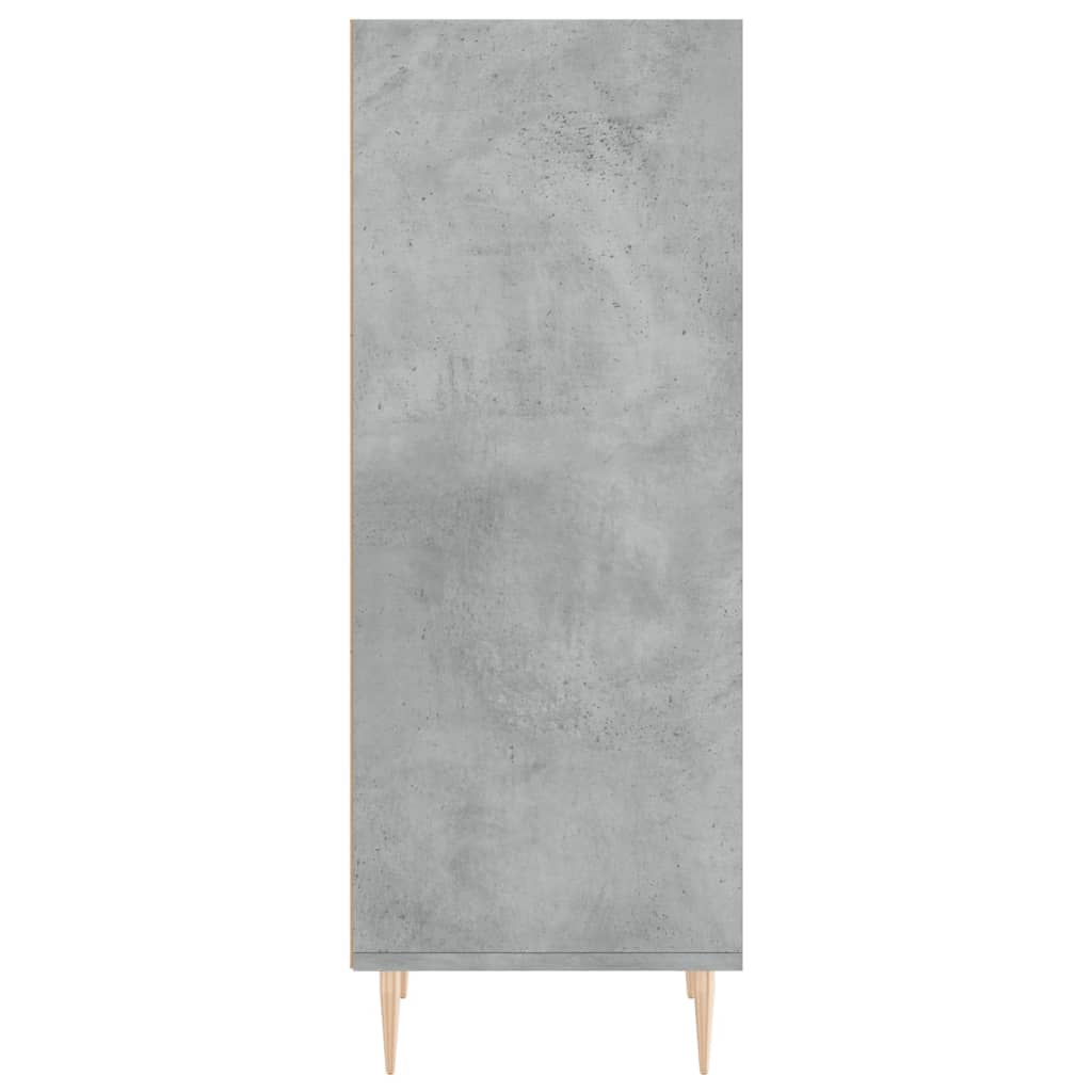 Dressoir 34,5X32,5X90 Cm Bewerkt Hout Betongrijs