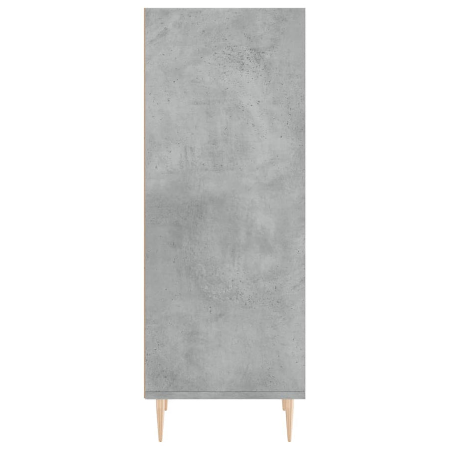 Dressoir 34,5X32,5X90 Cm Bewerkt Hout Betongrijs