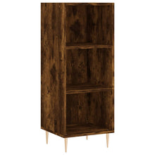 Dressoir 34,5X32,5X90 Cm Bewerkt Hout Gerookt Eikenkleurig