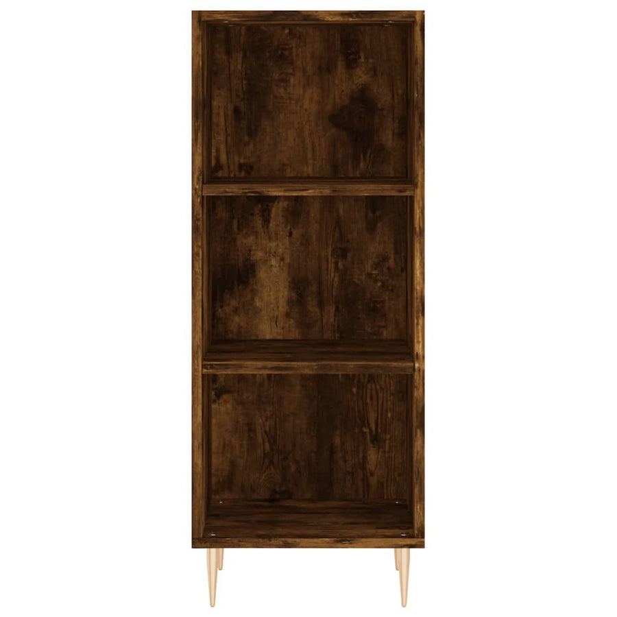 Dressoir 34,5X32,5X90 Cm Bewerkt Hout Gerookt Eikenkleurig