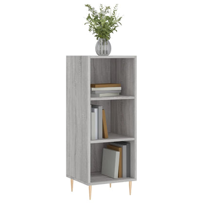 Dressoir 34,5X32,5X90 Cm Bewerkt Hout Grijs Sonoma Eikenkleurig