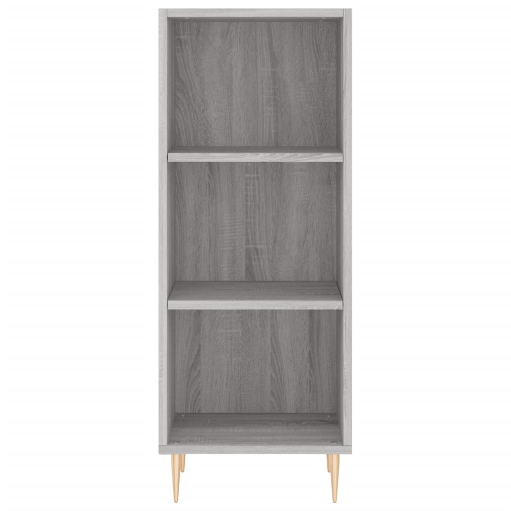 Dressoir 34,5X32,5X90 Cm Bewerkt Hout Grijs Sonoma Eikenkleurig