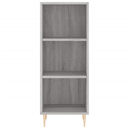 Dressoir 34,5X32,5X90 Cm Bewerkt Hout Grijs Sonoma Eikenkleurig