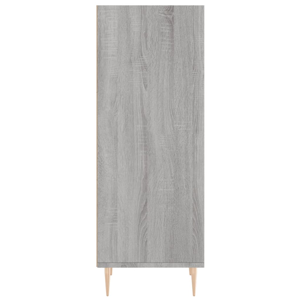 Dressoir 34,5X32,5X90 Cm Bewerkt Hout Grijs Sonoma Eikenkleurig