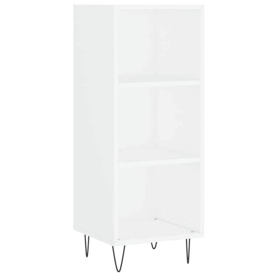 Dressoir 34,5X32,5X90 Cm Bewerkt Hout Wit